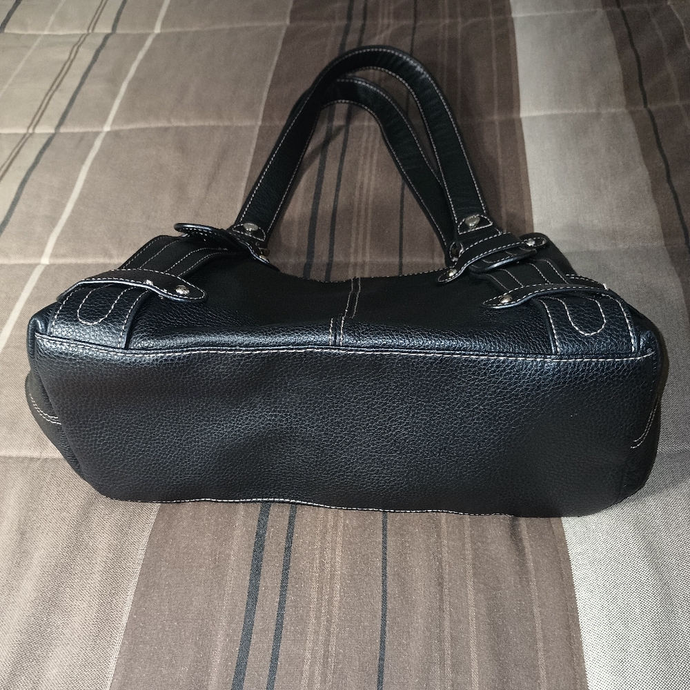 Tignanello Very Dark Brown Genuine Leather Satchel Bag - Picture 3 of 9